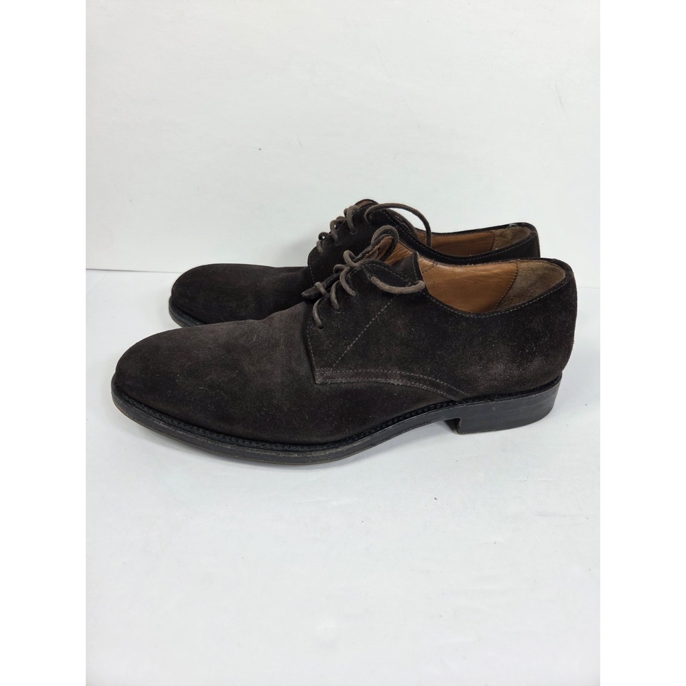 AQUATALIA Made In Italy Oxfords Brown Suede Shoes Size 8 Men